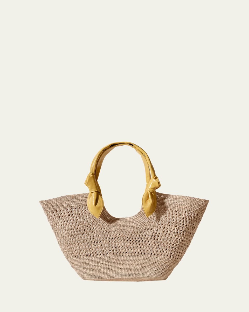 Fonol Knot Raffia Tote Bag